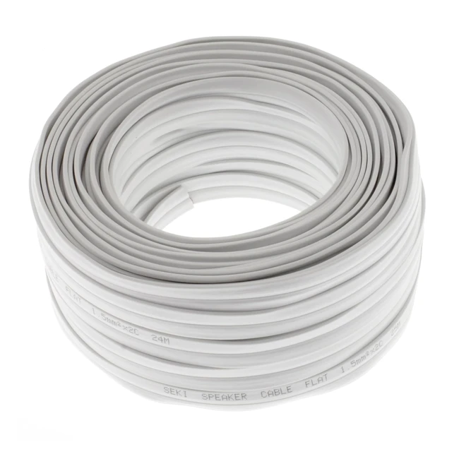 Cavo Altoparlante Piatto Bianco 25m 2x15mm CCA Audio Casse