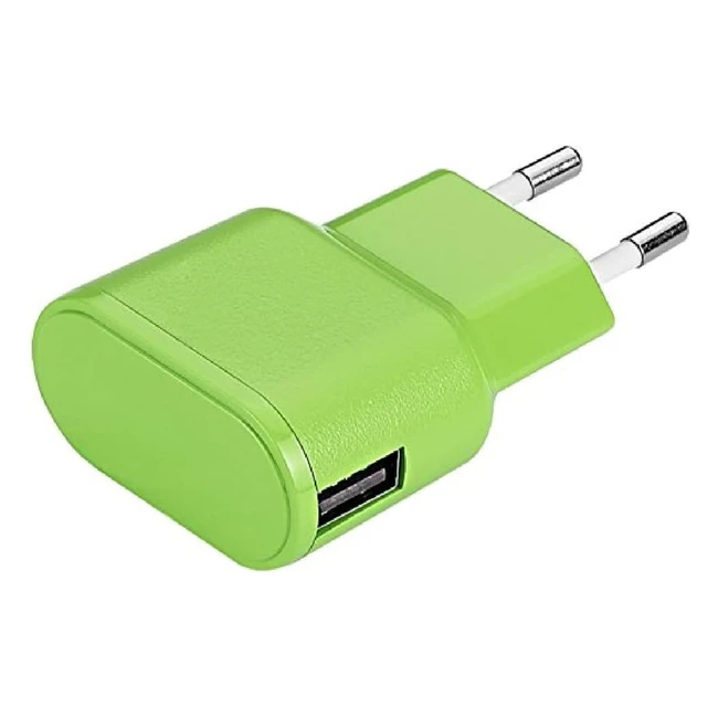 Caricabatteria da parete Aiino Apple 1USB 1A Verde - Design ultracompatto