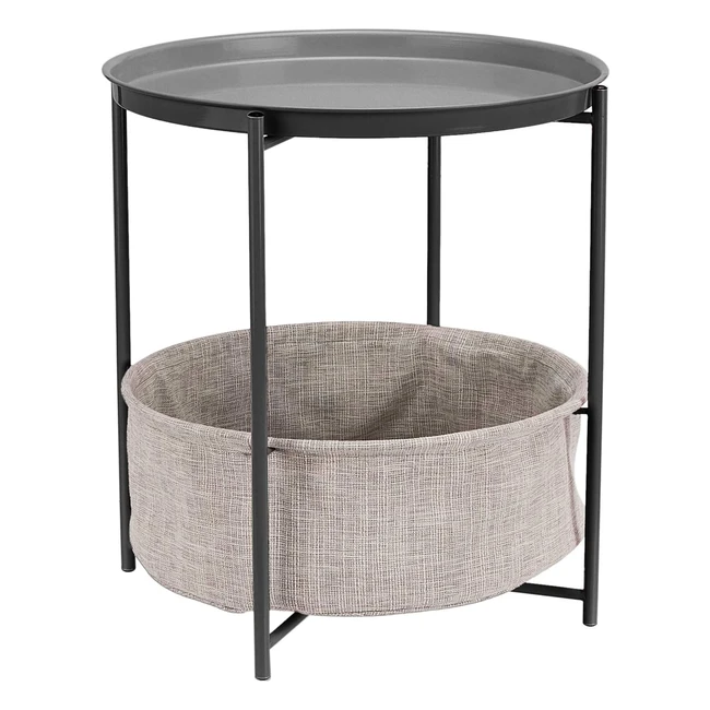 Tavolino Rotondo Amazon Basics Carbone Melange Grigio 4496 x 4496 x 48 cm