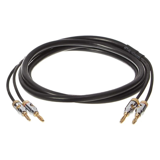 Cavo Altoparlanti Amazon Basics 18m Banana Oro CL2 999 Nero