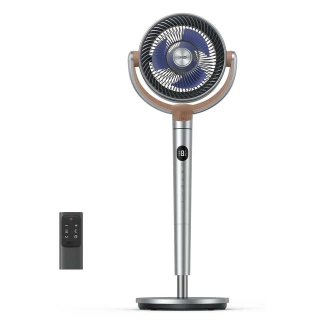 Dreo 23dB Silent Pedestal Fan 120120 Omni-Directional Oscillating Fan for Bedroom