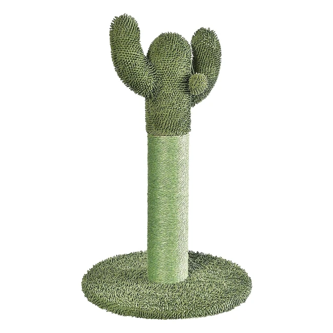Arbre à chat cactus Amazon Basics 65 x 43 x 43 cm - Griffoir avec balle pendante