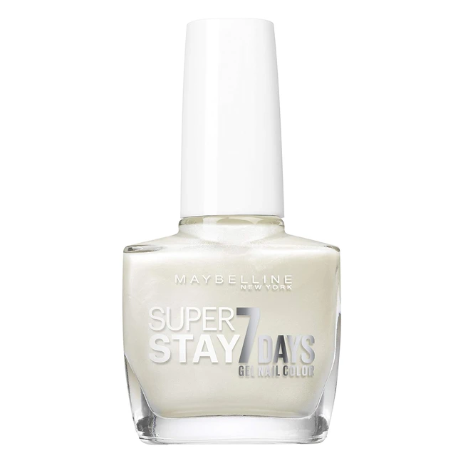 Vernis Ongles Maybelline Gel Super Stay 7 Days Blanc Nacré 77