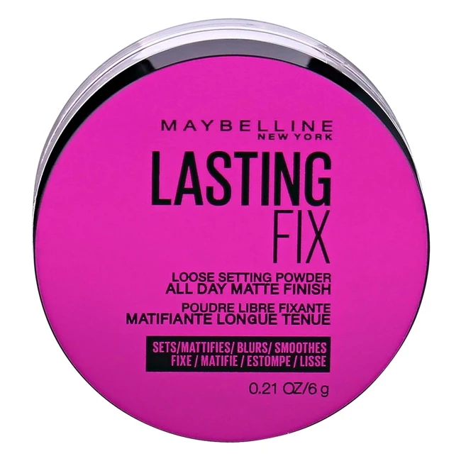 Poudre Libre Universelle Maybelline Lasting Fix 01 Transparent - Longue Tenue