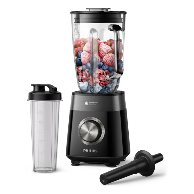 Frullatore Philips Serie 5000 1200W Tecnologia ProBlend Plus Capacità 2L Nero HR303100