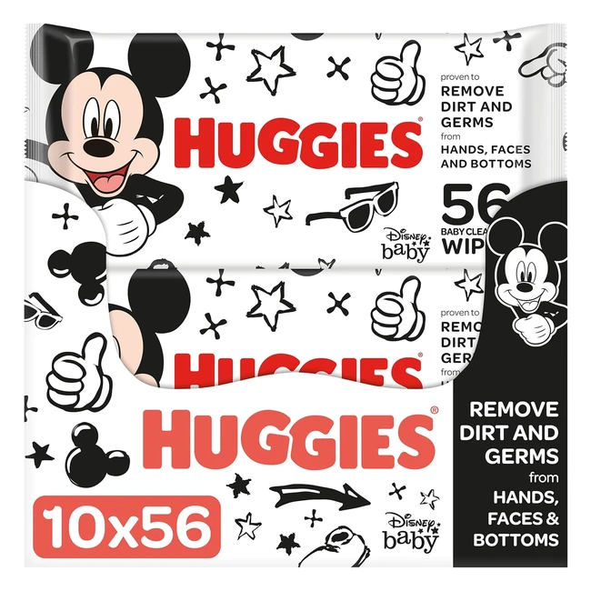 Huggies Salviette Neonato 560pz Mani Viso Sederino Disney Design