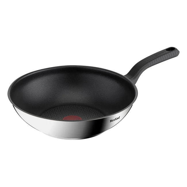 Wok Tefal Comfort Max 28 cm Induction Acier Inoxydable - G7261944