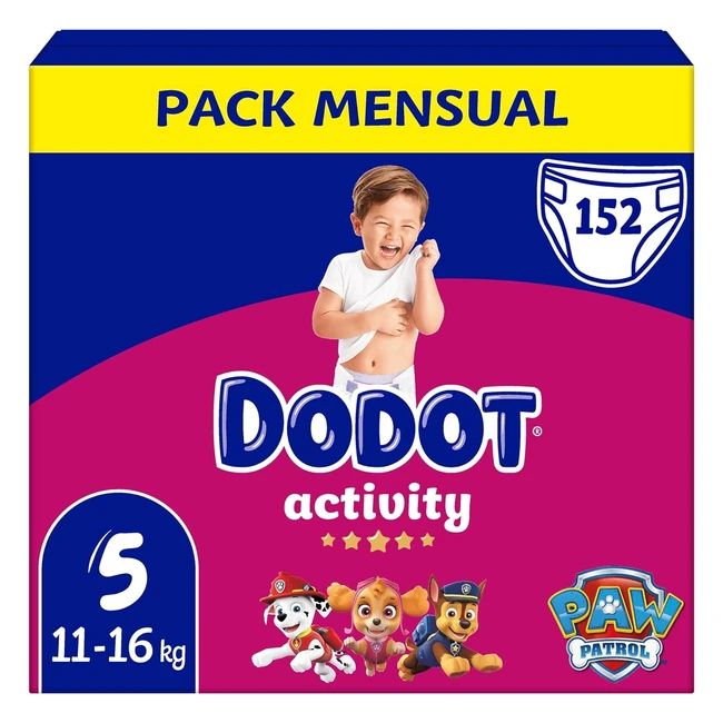 Dodot Pañales Bebé Activity Talla 5 - Nuestro Nº1 en Absorción y Comodidad