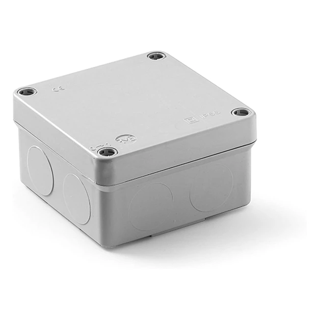 Famatel wasserdichte Abzweigdose IP55 Druckdeckel ohne Kegel 100 x 100 x 55 cm grau