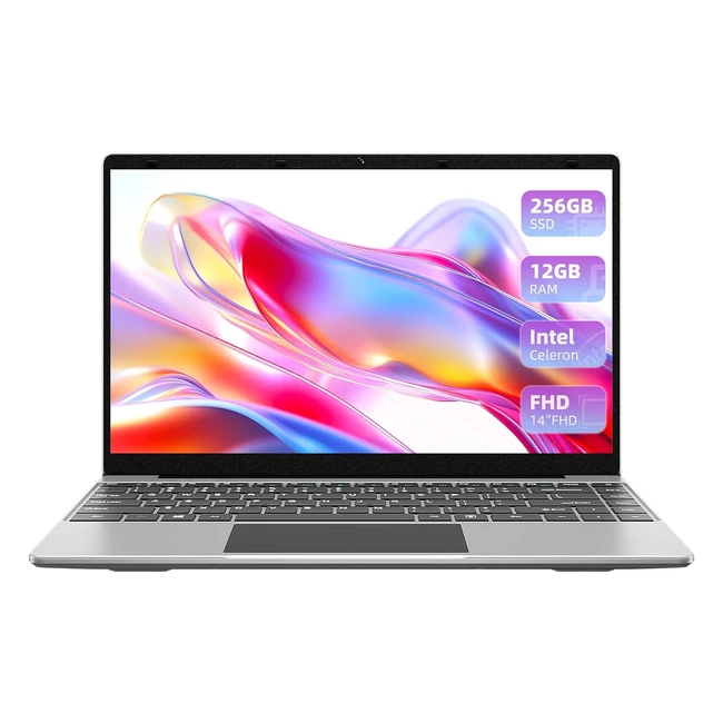 Jumper Computer Portatile 14 Pollici IPS Full HD 12 GB DDR4 256 GB SSD Quadcore Processore PC Portatile 1920 1080 5G WiFi TipoC 2023