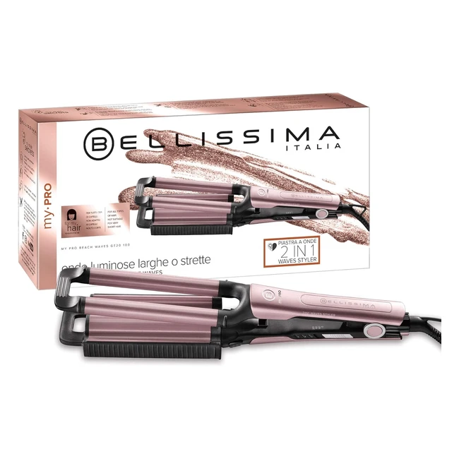 Piastra Imetec My Pro Beach Waves GT20 100 - Onde Larghe e Strette - Ceramica - Temperatura Regolabile