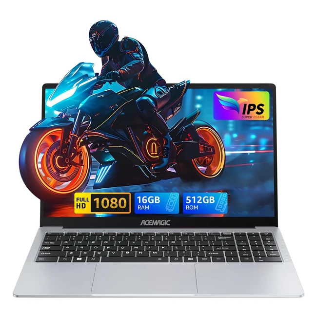 Ordinateur portable Acemagic AX15 156 pouces FHD 16 Go DDR4 512 Go SSD Intel Quadcore N95