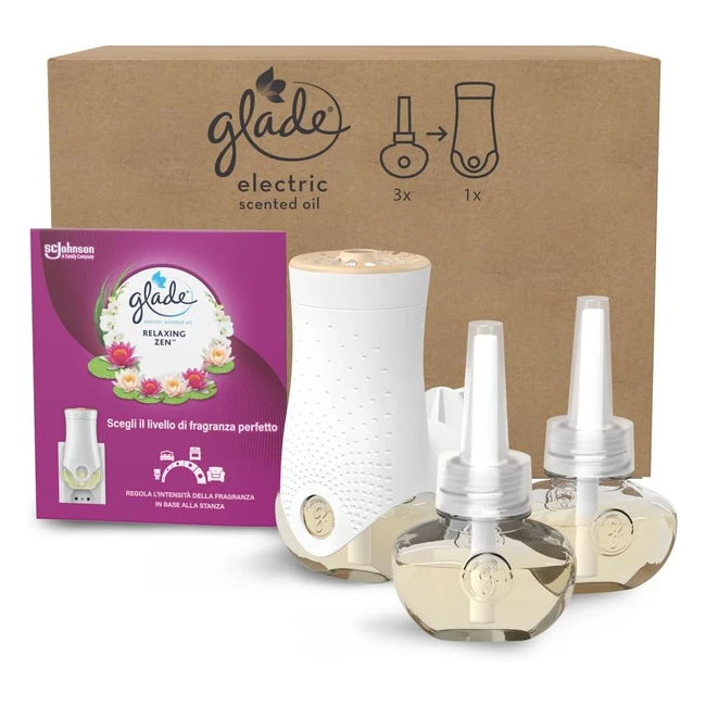 Glade Liquido Elettrico Relaxing Zen - Diffusore e 3 Ricariche