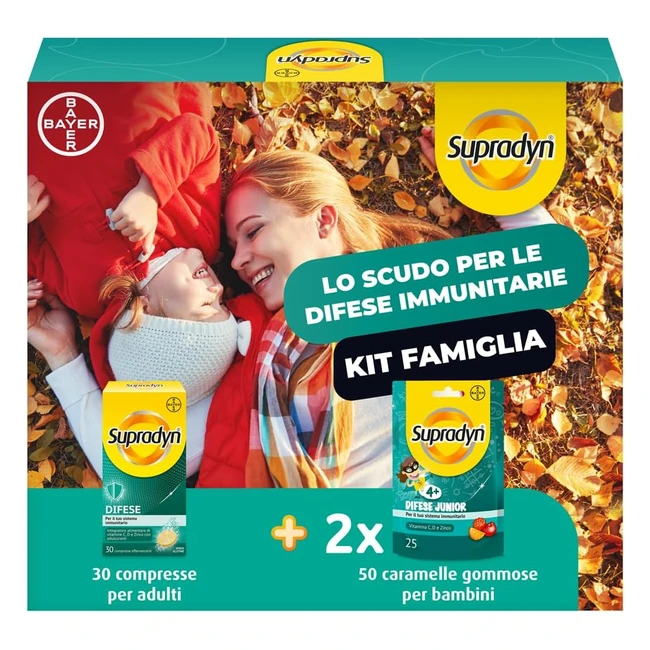 Supradyn Difese Kit Integratore Multivitaminico Alimentare Completo - Vitamina C, D, Zinco - Sistema Immunitario