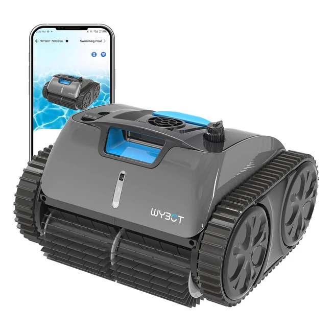 Wybot C1Pro Robot Pulitore Piscine 65W - Pulizia Intelligente Fondopareti - 150min Autonomia