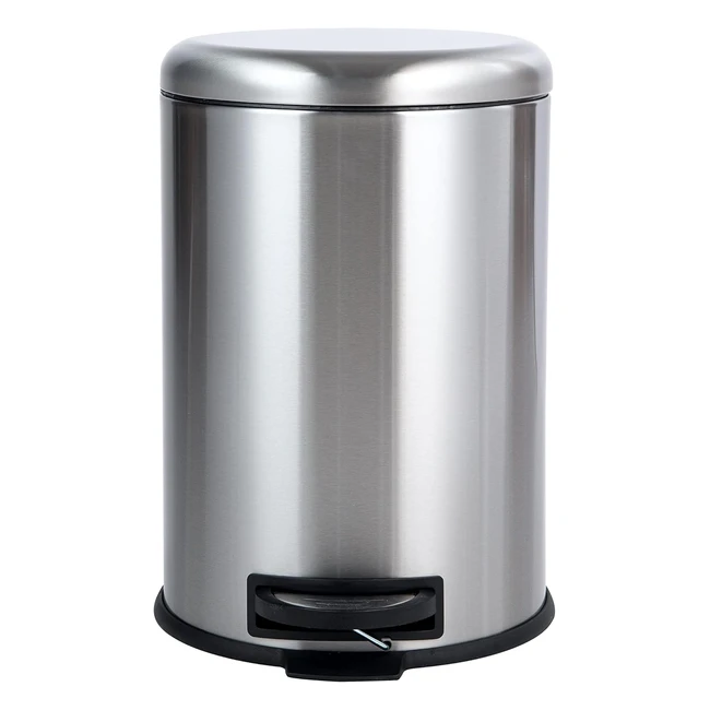 Pattumiera Amazon Basics 20L Acciaio Inox Pedale Design Anti-Impronte