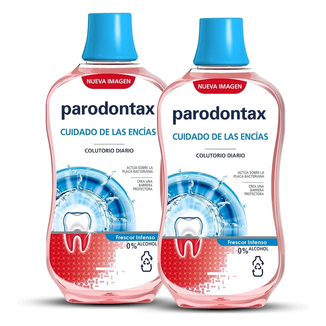 parodontax enjuague bucal cuidado diario encias frescor intenso 0 alcohol pack 2x500 ml