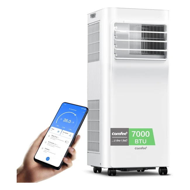 Comfee Mobiles Klimagerät Breezy Cool Pro 207000 BTU 20kW Kühlen/Ventilieren/Entfeuchten App-Steuerung Raumgröße bis 68m²