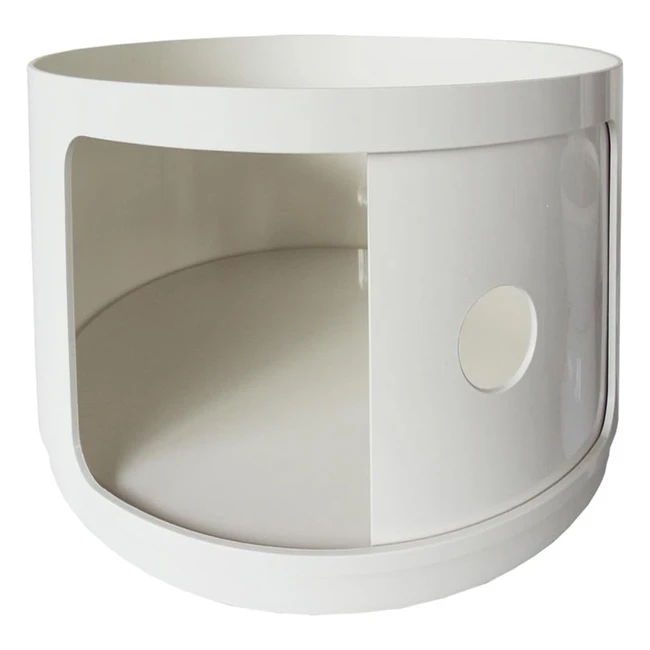 Contenitore tondo Kartell Componibili ABS bianco 42x42x385 cm