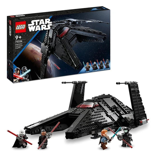 Lego 75336 Star Wars: Trasporto dell'Inquisitore Scythe - Set Obiwan Kenobi - Astronave Giocattolo con Minifigure del Grande Inquisitore - Idee Regalo