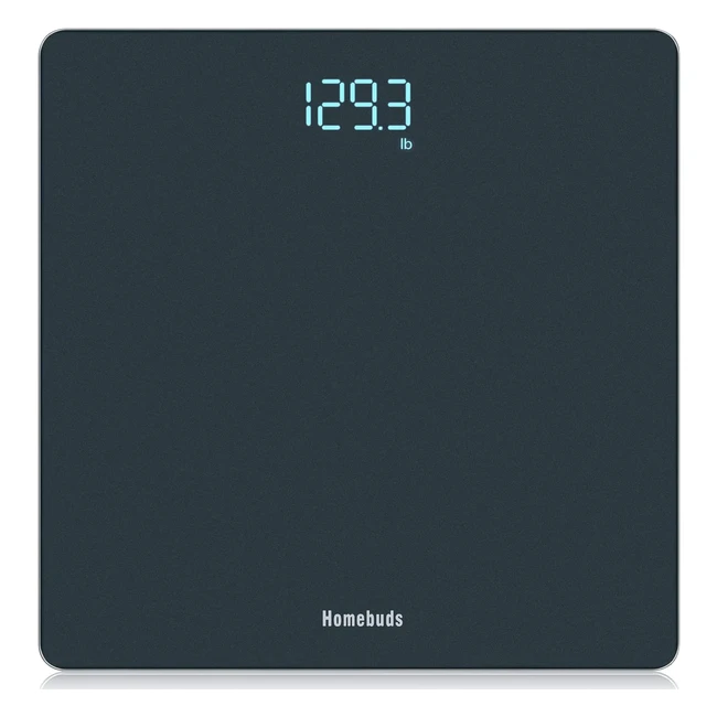 Homebuds Digital Body Weight Bathroom Scales - High Precision Technology, Crystal Clear LED, Auto Calibration - Blue