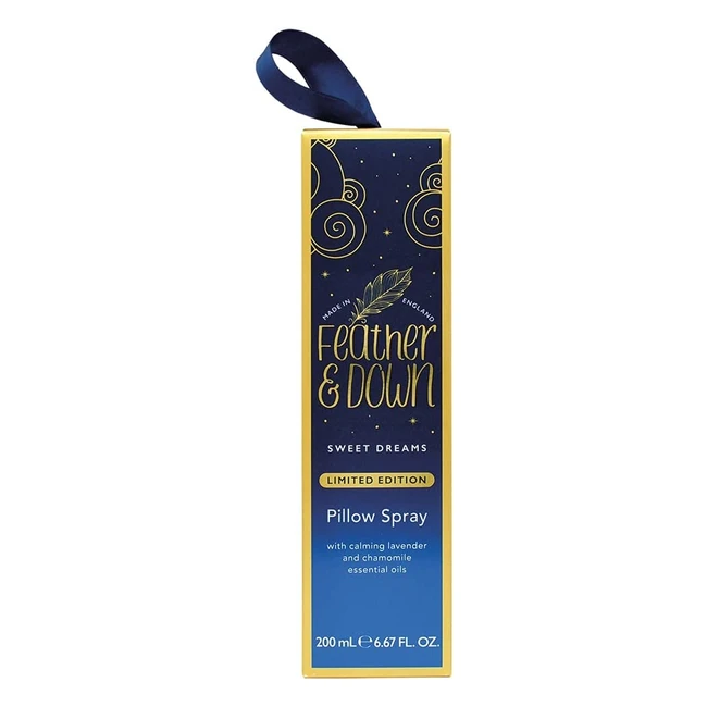 Feather Down Sweet Dreams Pillow Spray 200ml - Calming Lavender & Chamomile Essential Oils for Restful Sleep #CrueltyFree