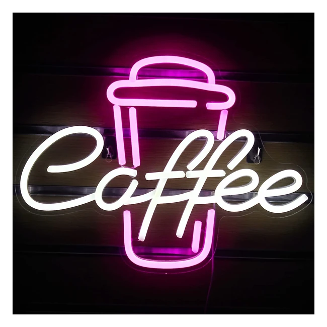 Pink Coffee Cup Neon Light Sign for Cafe Bar Restaurant Wedding Decor - High Quality & Easy to Install