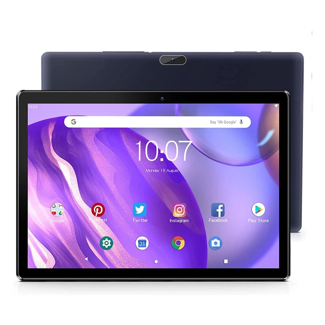 Pritom Tronpad M10 Tablet - 10 inch Android 100 OS, 2GB RAM, 32GB ROM, Quad-Core Processor, HD IPS Screen, Dual Cameras, WiFi, Bluetooth - Black