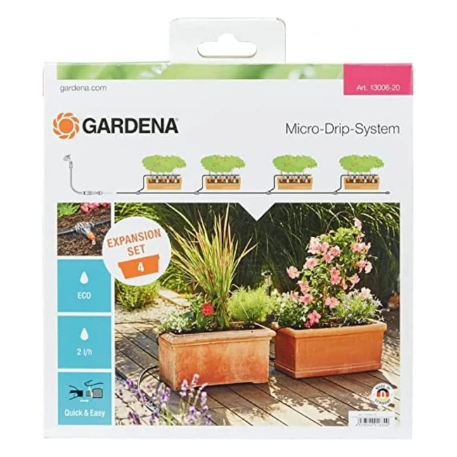 Gardena Drip Irrigation Kit für Balkonpflanzen - Wassersparend & Einfache Installation