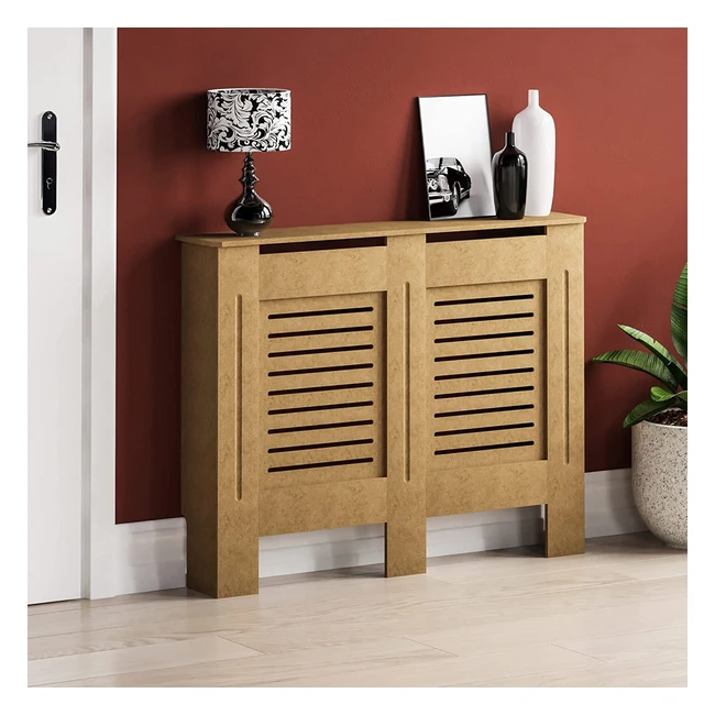 Modern Unfinished Radiator Cover - Vida Designs Milton MDF Cabinet (Medium, H82 x W111 x D19 cm) #ChildSafety #EasyAssembly #ExtraProtection