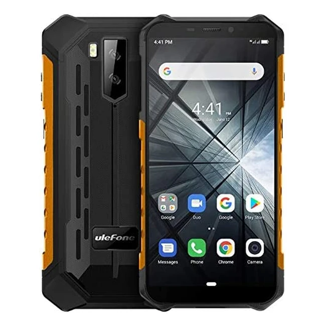 Smartphone incassable Ulefone Armor X3 avec mode sous-marin IP68, double SIM, 2 Go RAM, 32 Go ROM, batterie 5000mAh et GPS