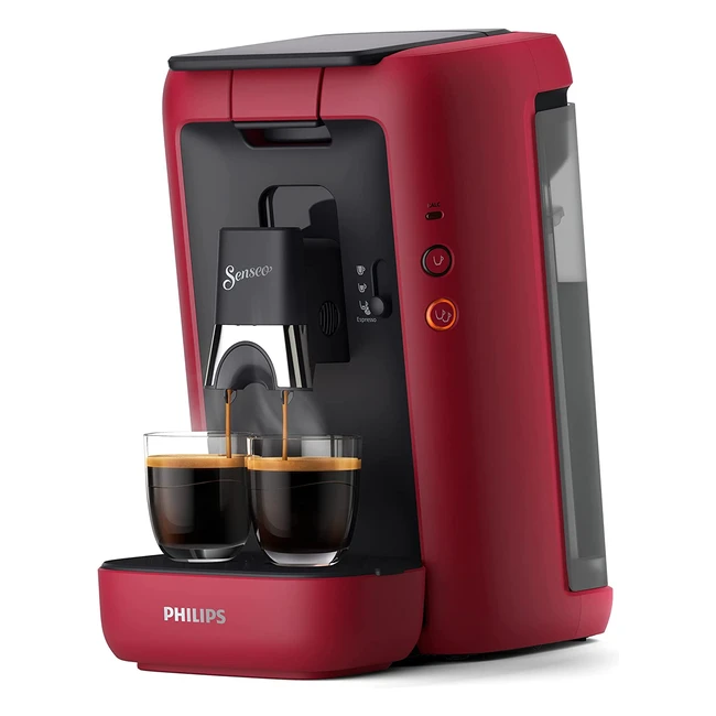 Philips Senseo Maestro Kaffeemaschine - Kaffeeauswahl und Memo-Funktion - 12L Wasserbehälter - Grün/Rot CSA26090