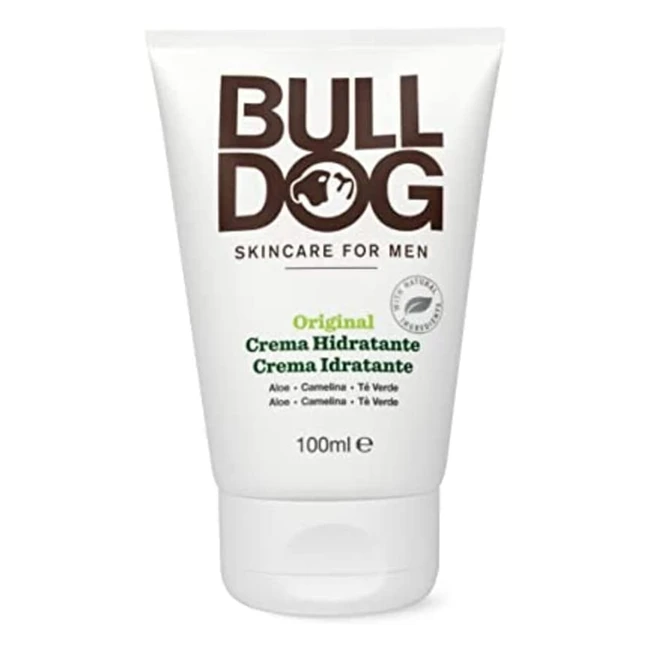 Bulldog Original Moisturiser - Crema Viso Uomo con Aloe Vera, Tè Verde e Olio di Camelina - 100ml