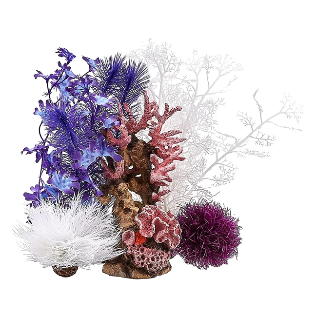 Ensemble décoratif Biorb 30L Océan Rose avec plantes, rochers et bois