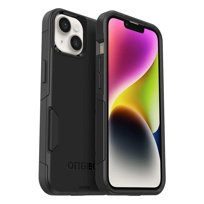 OtterBox Commuter Case for iPhone 14/13 - Shockproof, Drop Proof, Rugged Protective Case with Antimicrobial Protection - Black