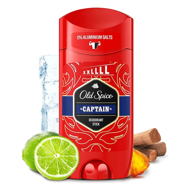 Old Spice Captain Deodorant Stick for Men - 85ml | Long-Lasting & Stain-Free