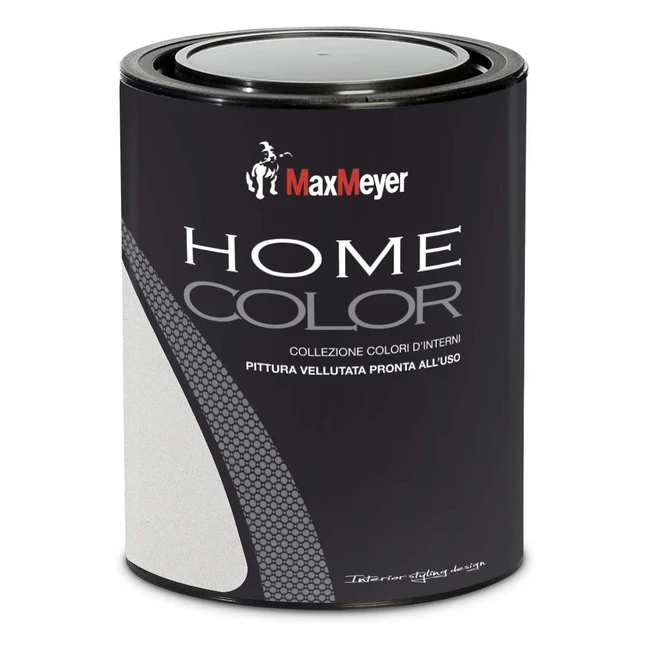 MaxMeyer Home Color Metallizzato Argento 075 lt - Vernice per Interni ed Esterni con Effetto Pieno e Vellutato