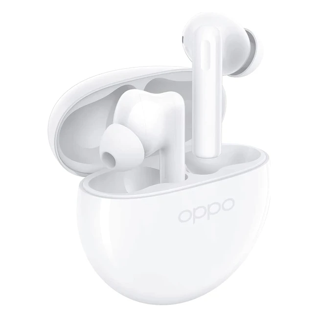 Oppo Enco Buds2 Wireless Headphone - Up to 28 Hours of Listening Time, Noise Cancellation, White