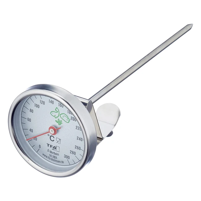 Thermomètre de Cuisson TFA Dostmann 141024 - Mesure de Température pour Friture et Cuisine