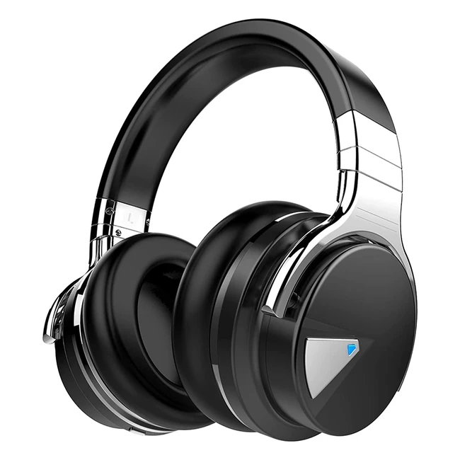 Wireless ANC Headphones - Lightweight Headset with Hi-Res Audio & Mic for Home Office Travel - 45mm Drivers