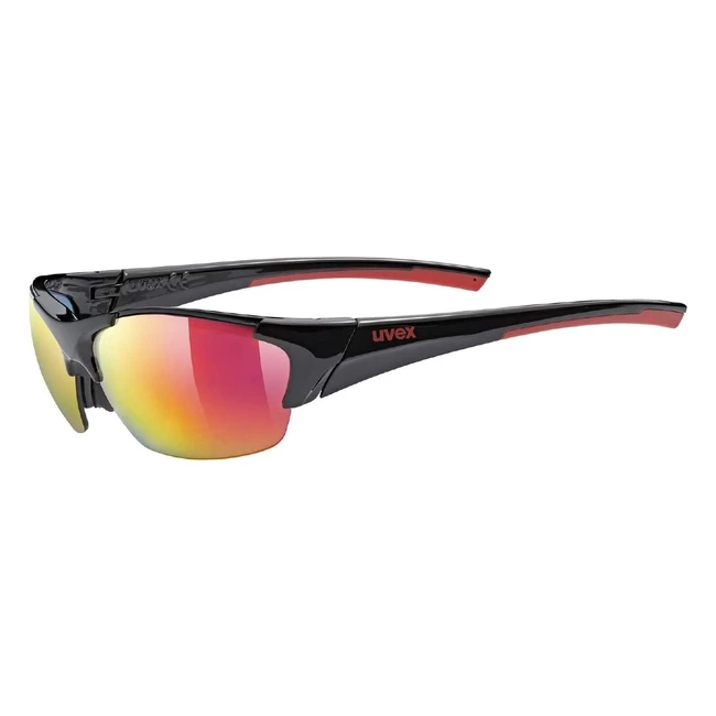 UVEX Blaze III Sportbrille - Wechselgläser, 100% UV-Schutz, komfortable Passform