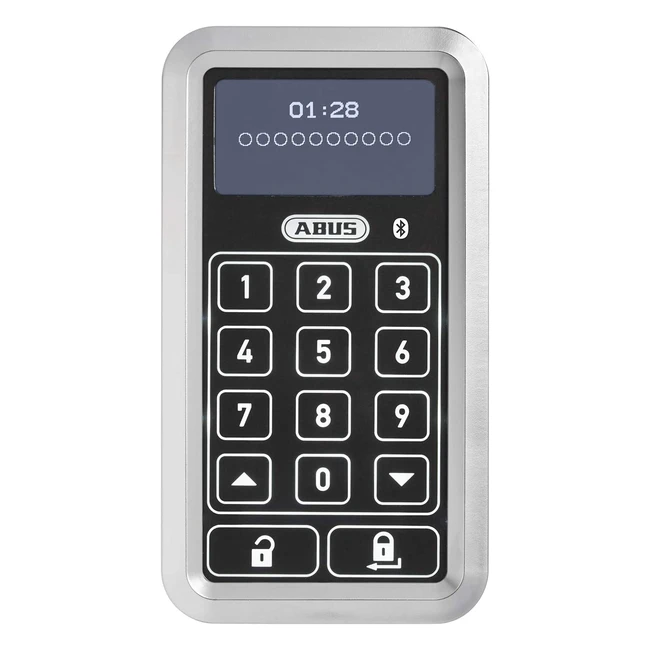 ABUS Hometec Pro Bluetooth Keypad CFT3100 - Code Keypad für die vordere Tür - CFA3100 Silber