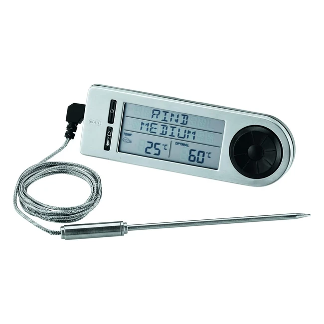 Rosle Edelstahl Gourmet-Thermometer mit Timer und individueller Temperatureinste