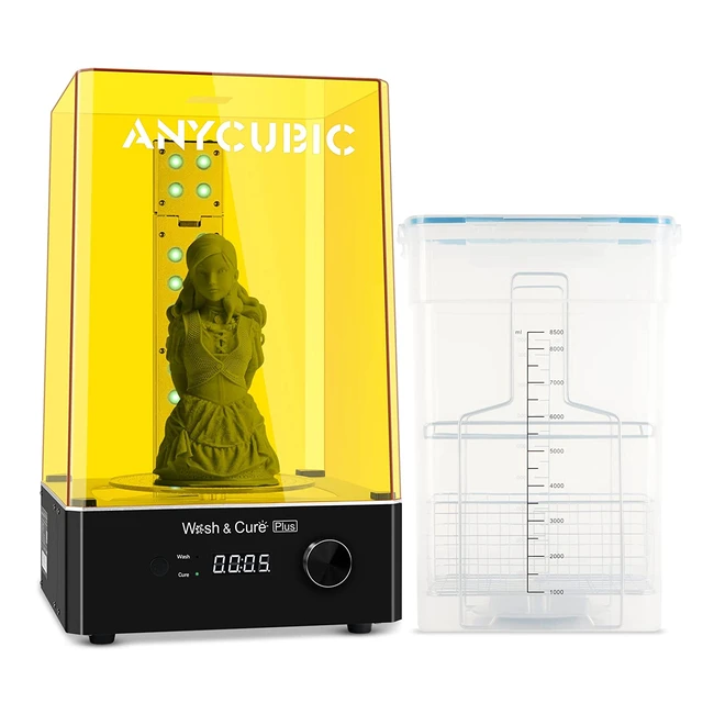 Anycubic Wash and Cure Plus: stazione 2 in 1 per stampanti 3D in resina - grandi dimensioni 192mm x 120mm x 290mm