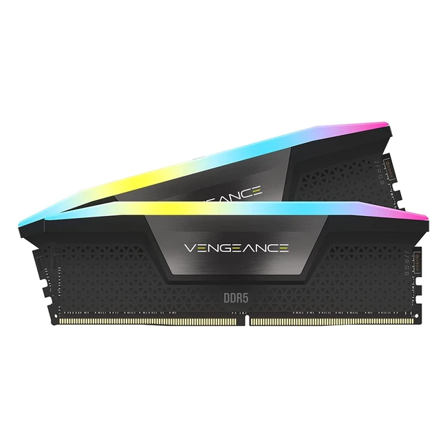 Corsair Vengeance RGB DDR5 32GB 2x16GB 7200MHz C34 Desktop Memory Kit - Intel Optimized with Dynamic RGB Lighting