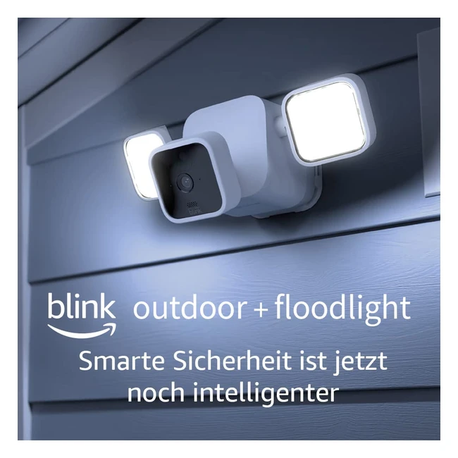Blink Outdoor Flutlichtkamera - Kabellos, HD, 700 Lumen, Bewegungserfassung