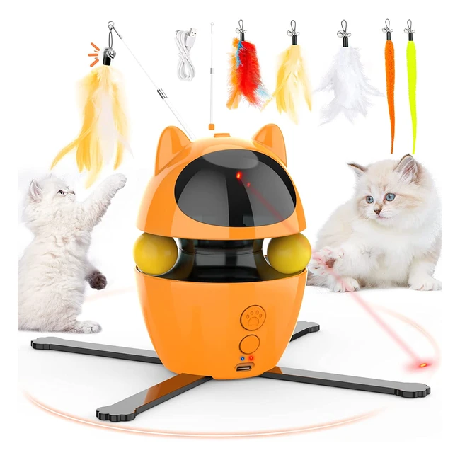 Jouet chat interactif Dreamon 3 en 1 avec USB rechargeable et 3 modes de vitesse