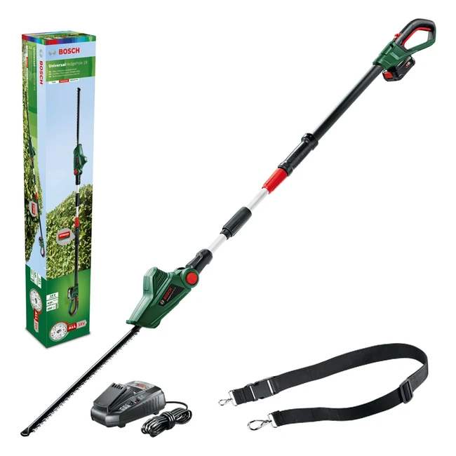 Bosch Cordless Telescopic Hedge Trimmer - UniversalHedgePole 18 (18V) with Electronic Anti-Blocking System