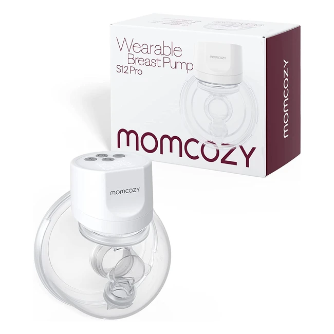 Momcozy S12 Pro Wearable Breast Pump - Handsfree, Comfortable, 3 Modes, 9 Levels, Smart Display