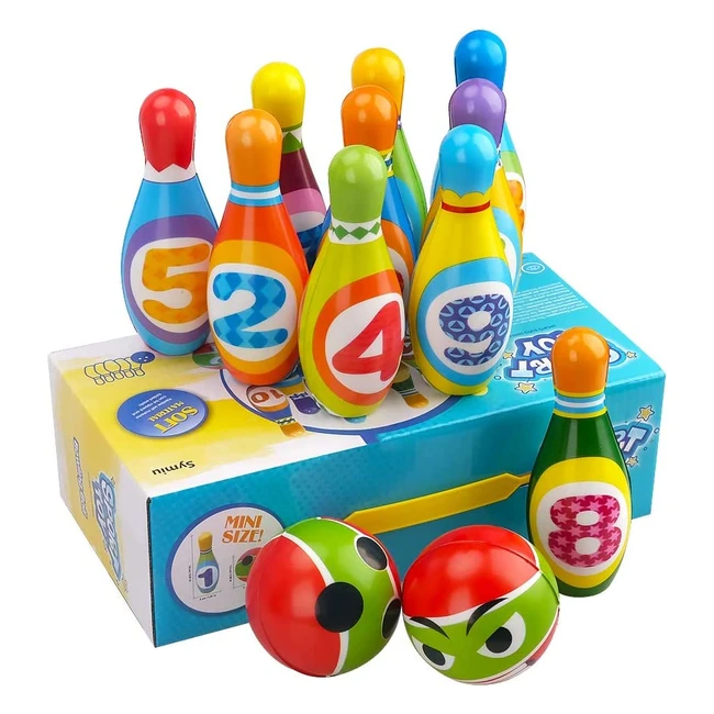 Kids Bowling Set - Educational Toy for Active Play - Perfect Gift for Boys and Girls Ages 2-6 - Safe and Durable Material